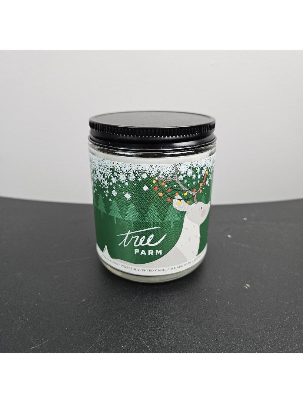 Bath and Body Works Tree Farm Mason Single Wick Candle